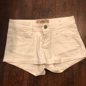 Hollister White Jean Shorts